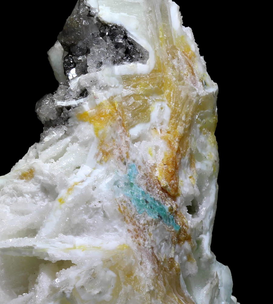 Unnamed Mereheadite Hydrocerussite & Cerussite