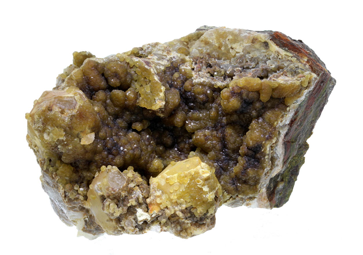 Siderite On Chalcedony