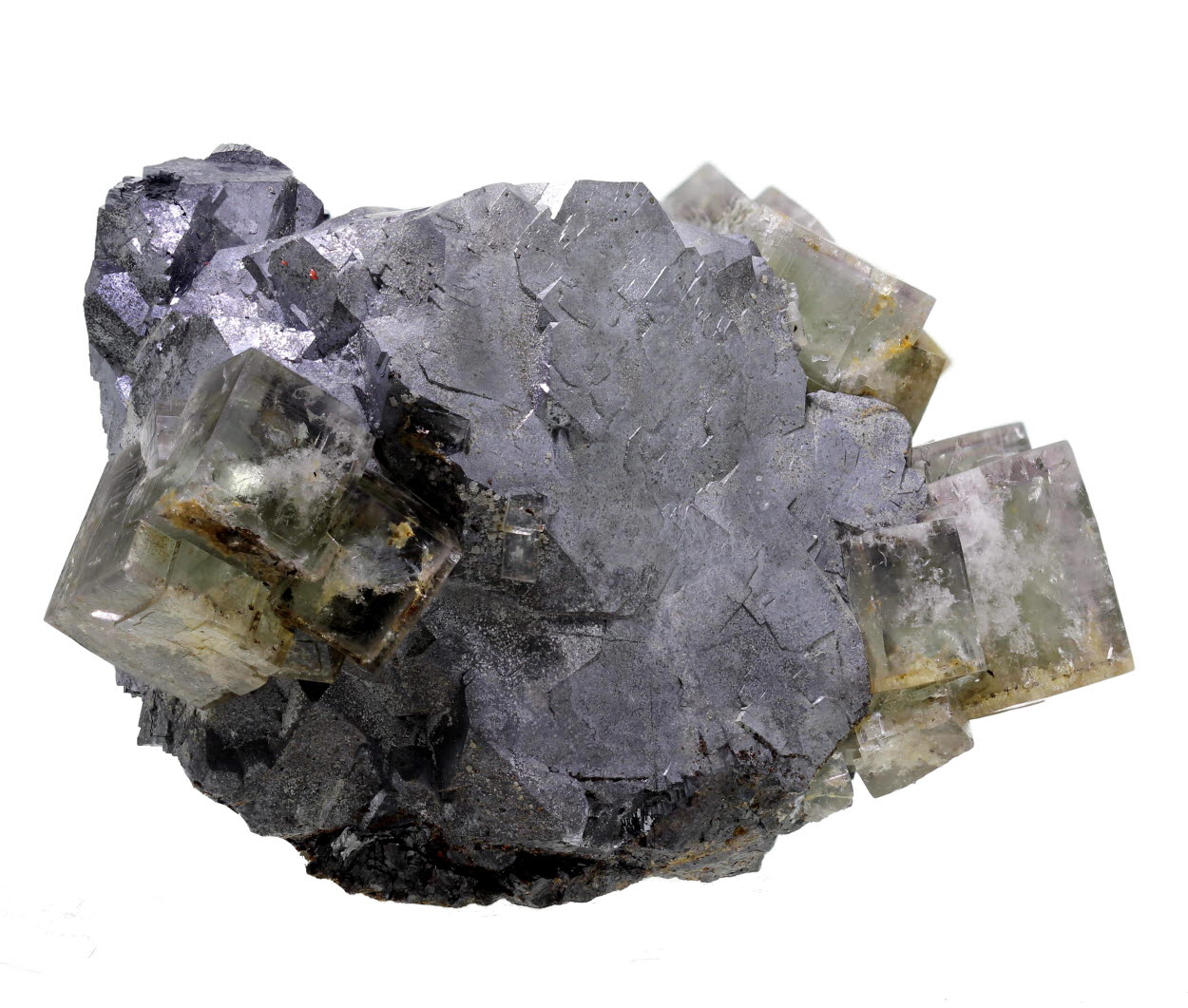 Fluorite On Galena