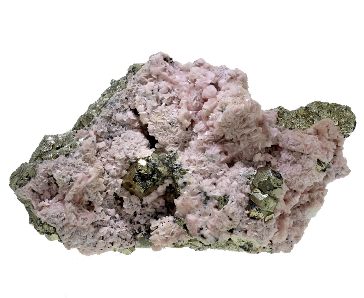 Rhodochrosite & Pyrite