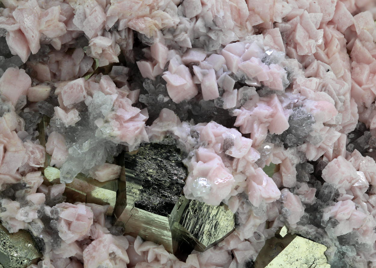 Rhodochrosite & Pyrite