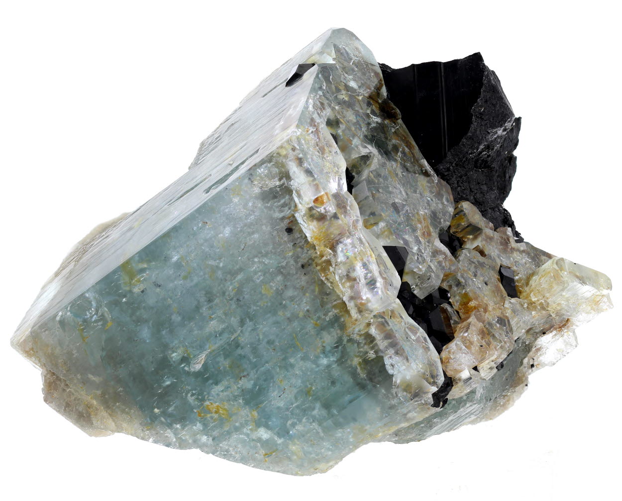 Aquamarine & Schorl