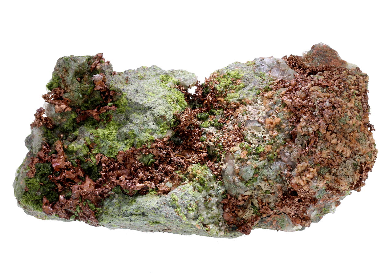 Native Copper Epidote & Adularia