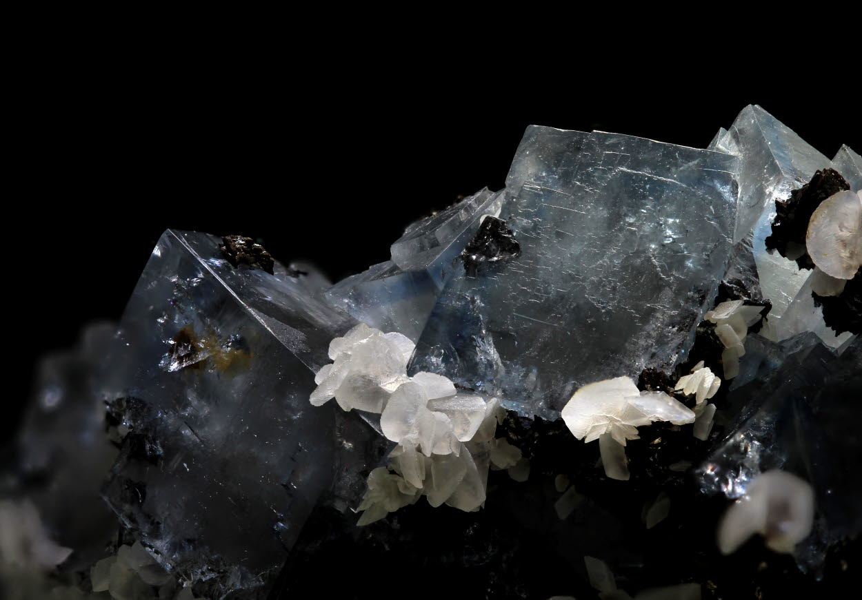 Fluorite Siderite & Calcite