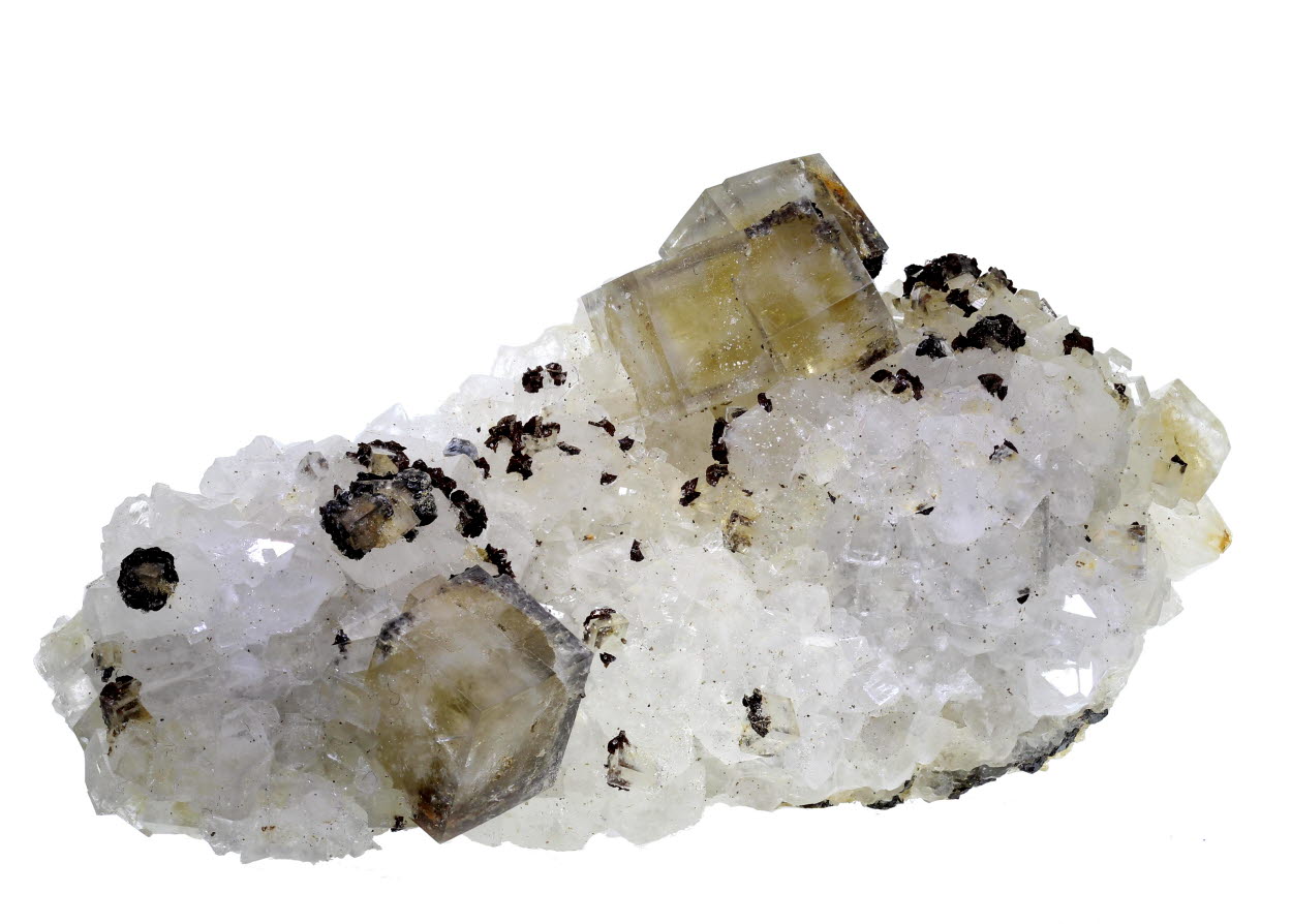 Fluorite On Quartz