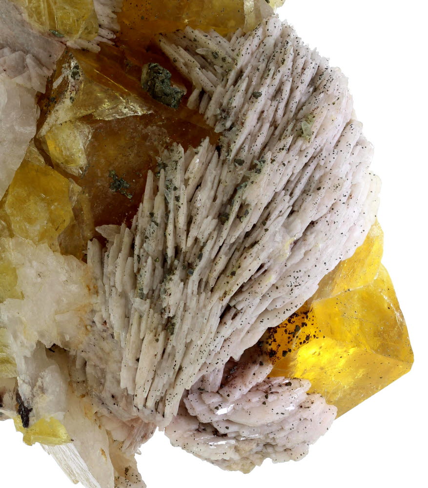 Baryte Fluorite & Chalcopyrite