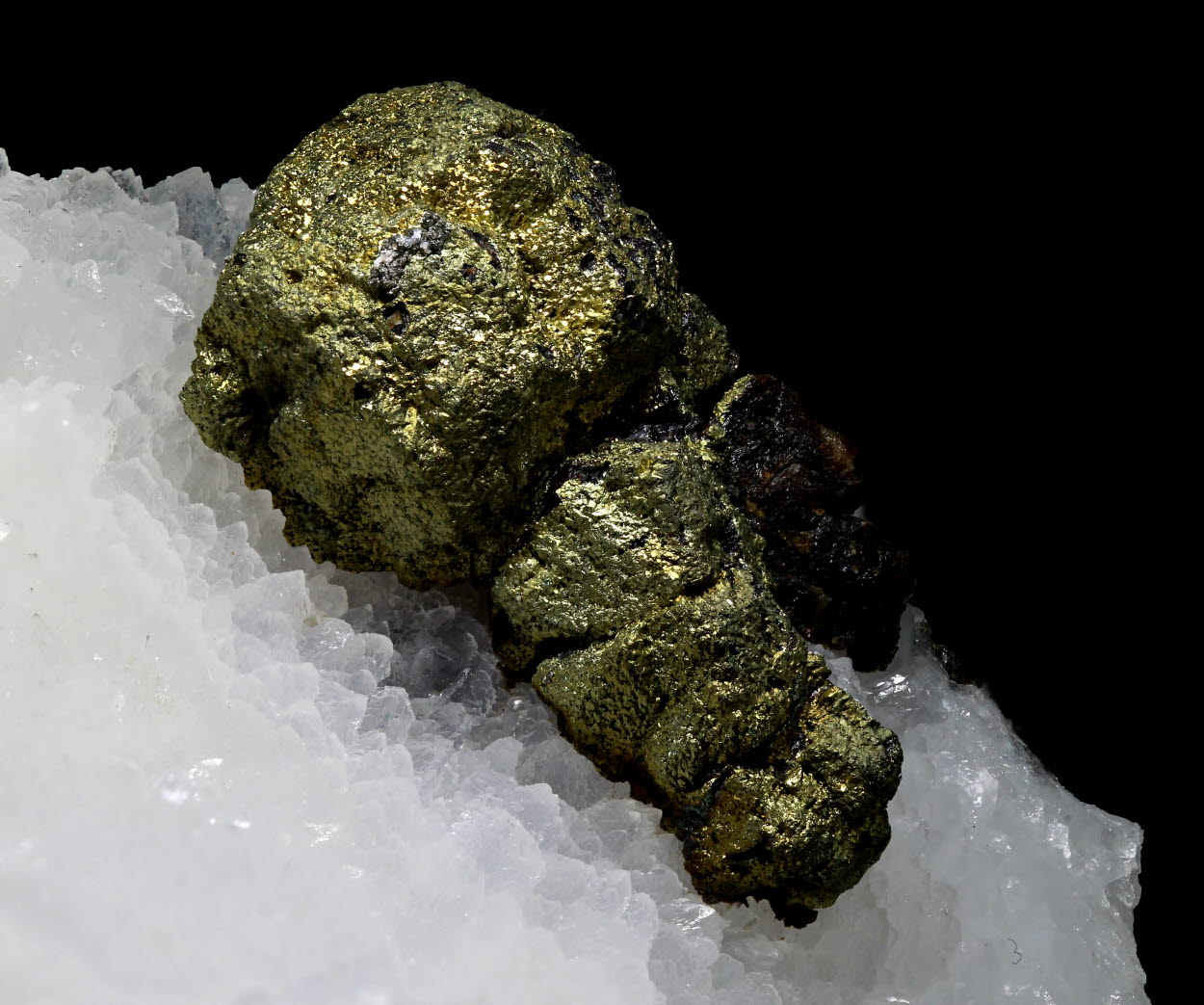 Chalcopyrite On Quartz