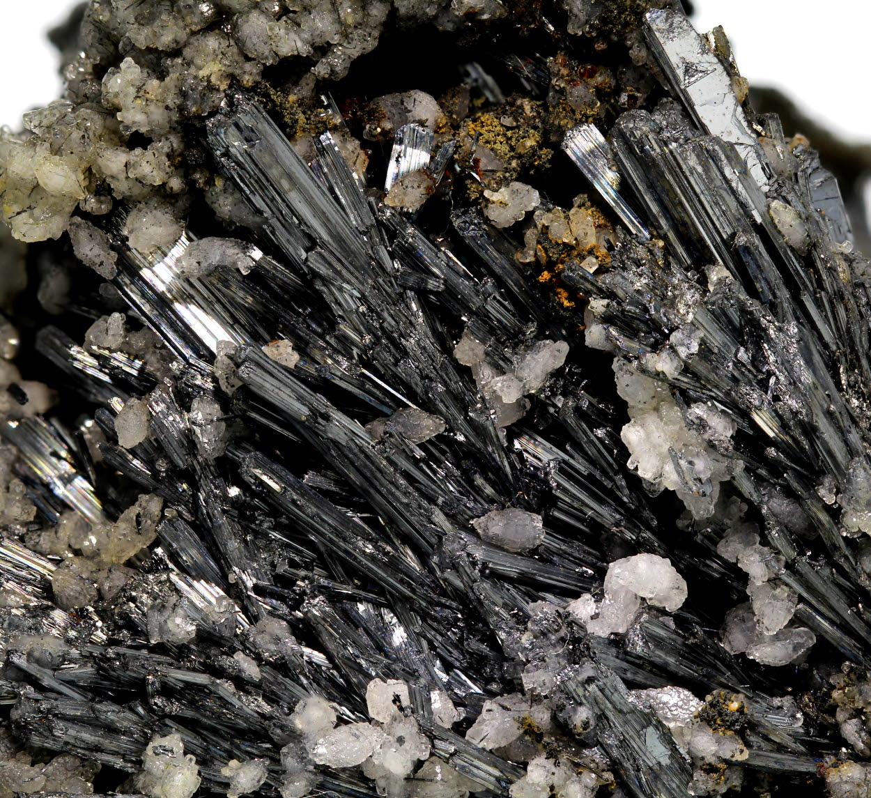 Stibnite & Calcite