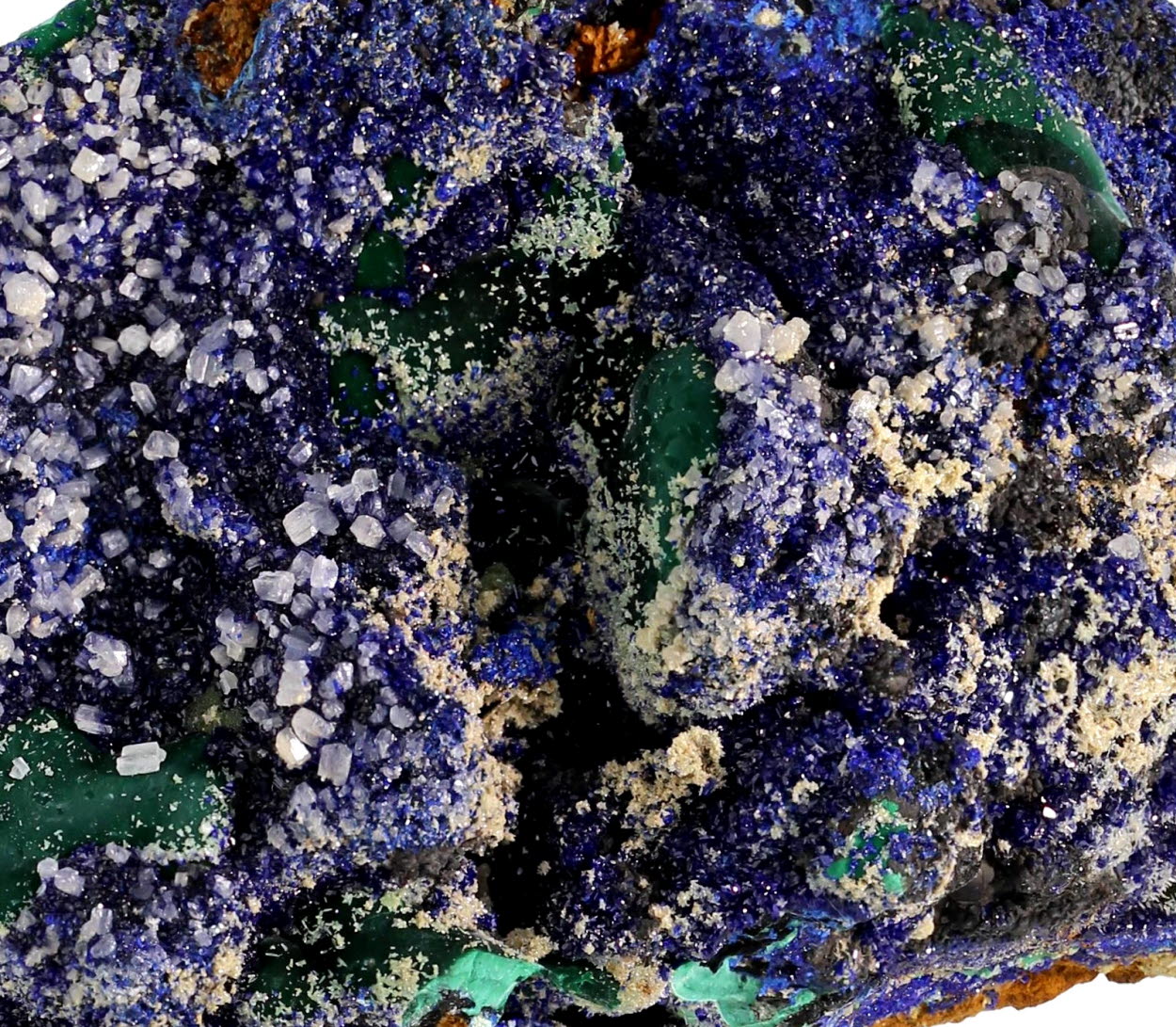 Azurite Malachite Cerussite & Mimetite