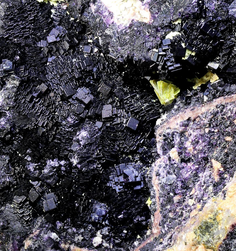 Uranocircite On Fluorite