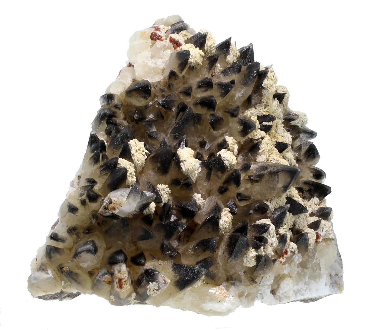 Baryte & Calcite With Hydrocarbon Inclusions