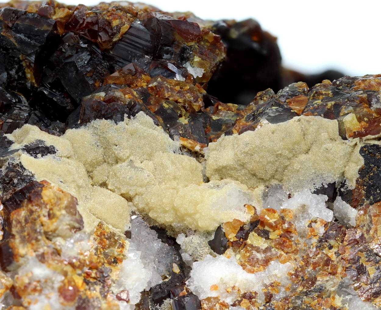 Sphalerite Hemimorphite & Quartz