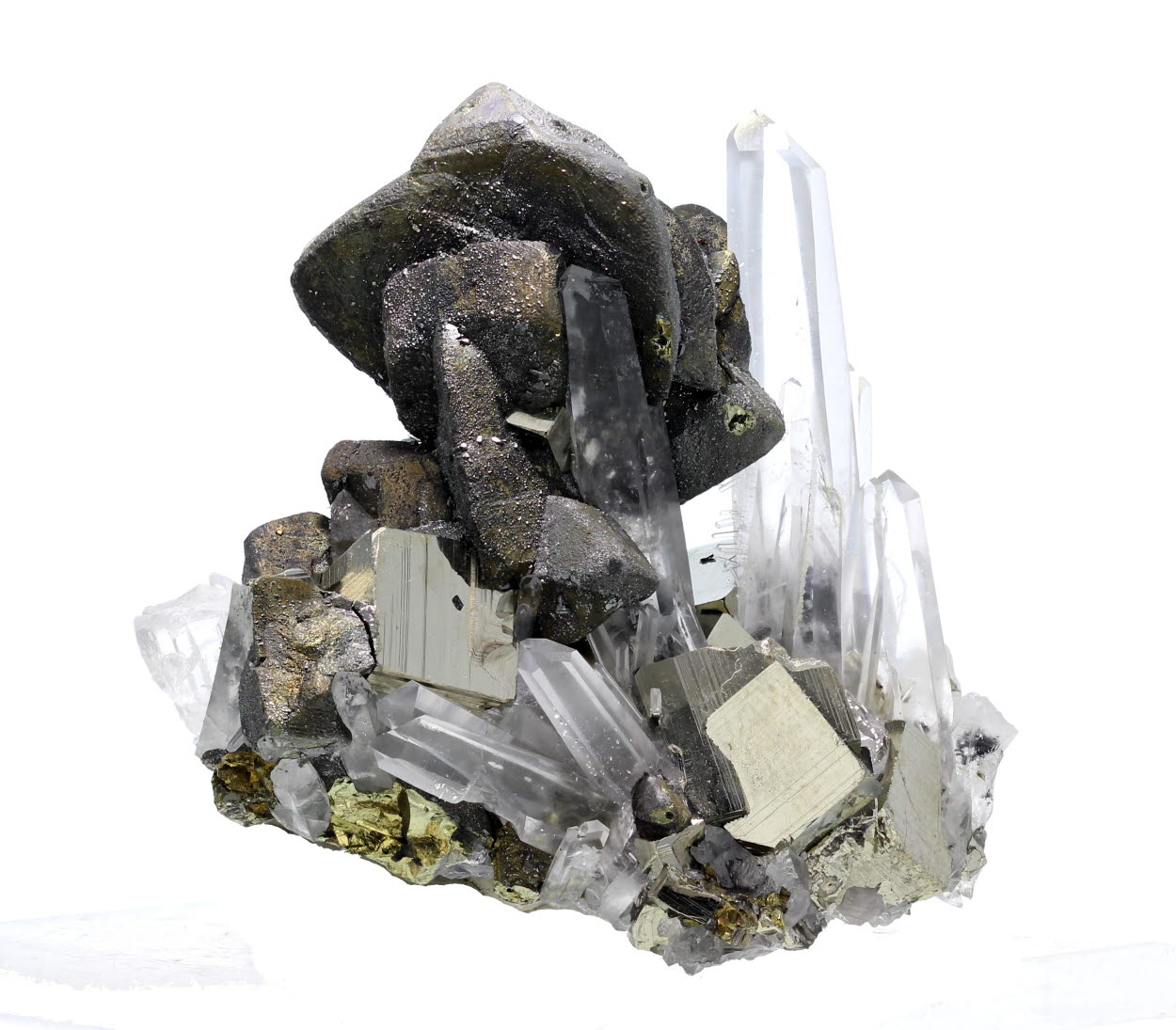 Chalcopyrite Pyrite & Quartz