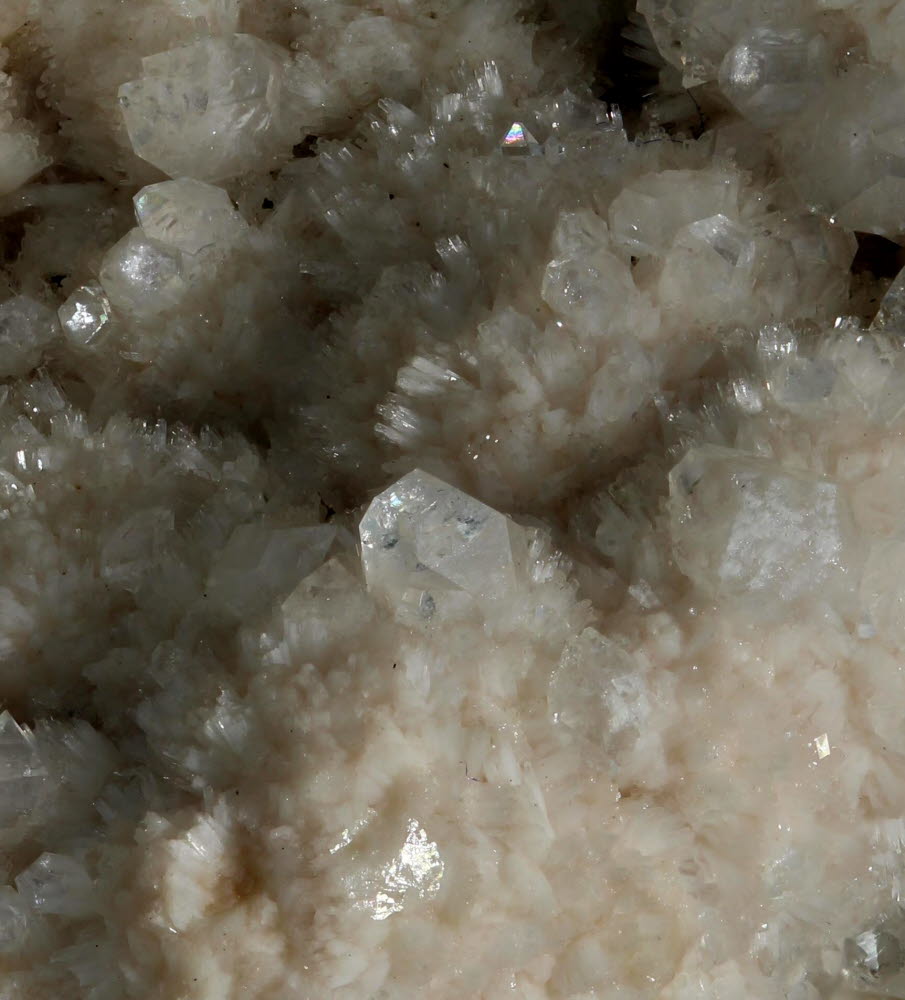 Fluorapophyllite On Natrolite