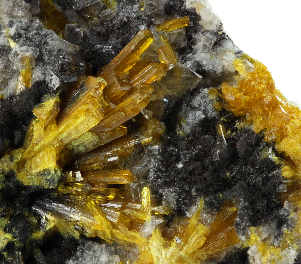 Uranophane & Calcite