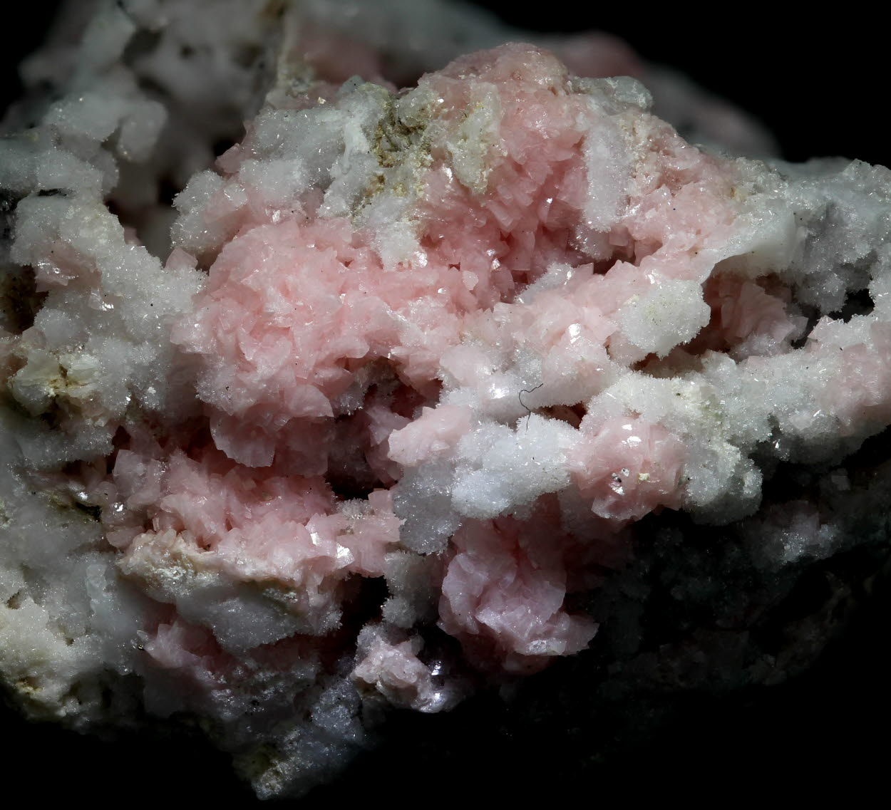 Rhodochrosite & Quartz