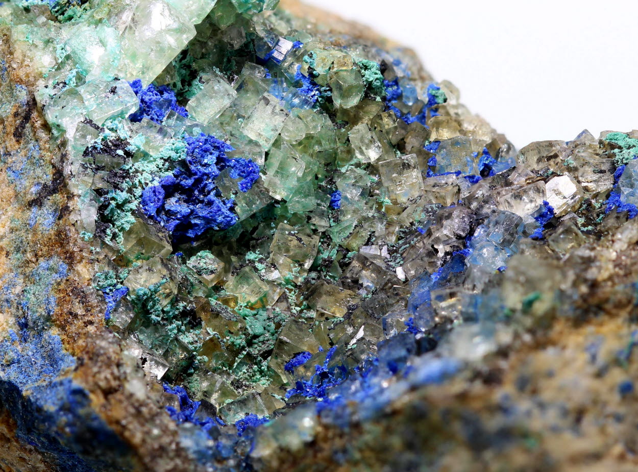 Azurite Malachite & Fluorite