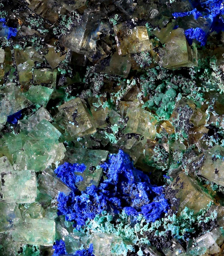 Azurite Malachite & Fluorite