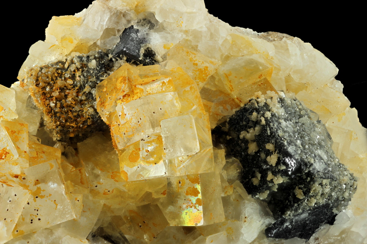 Galena Cerussite & Fluorite