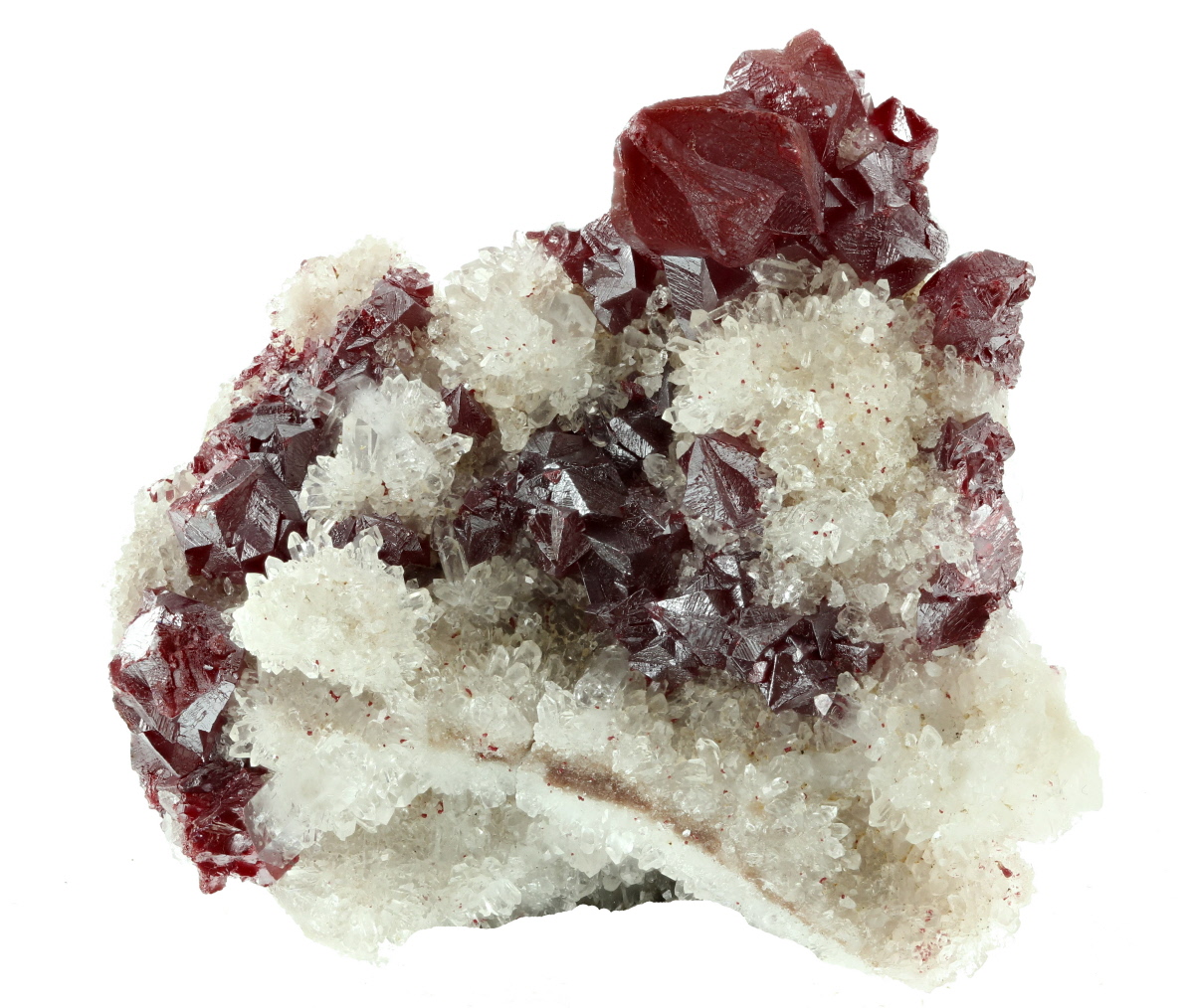 Cinnabar On Quartz