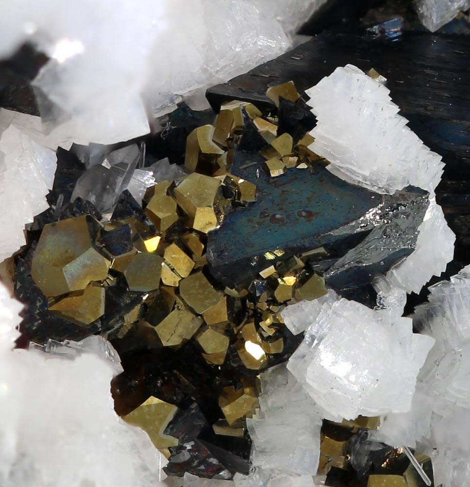 Tetrahedrite Calcite & Pyrite