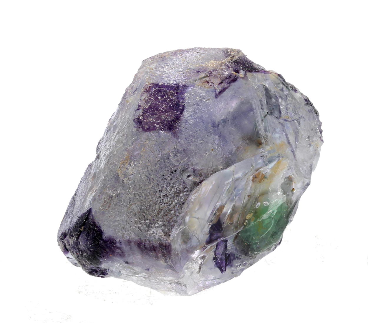 Fluorite With Schorl Inclusions