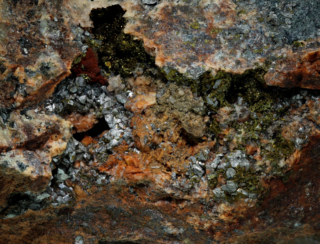 Arsenopyrite & Pyrite With Adularia & Chlorite