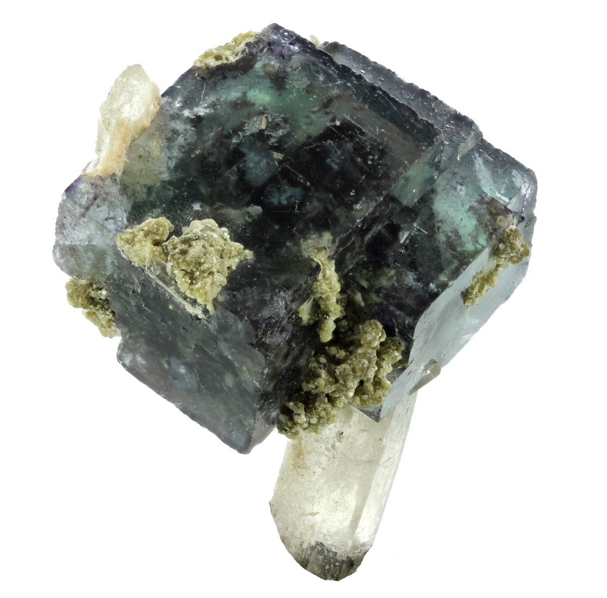 Fluorite On Quartz