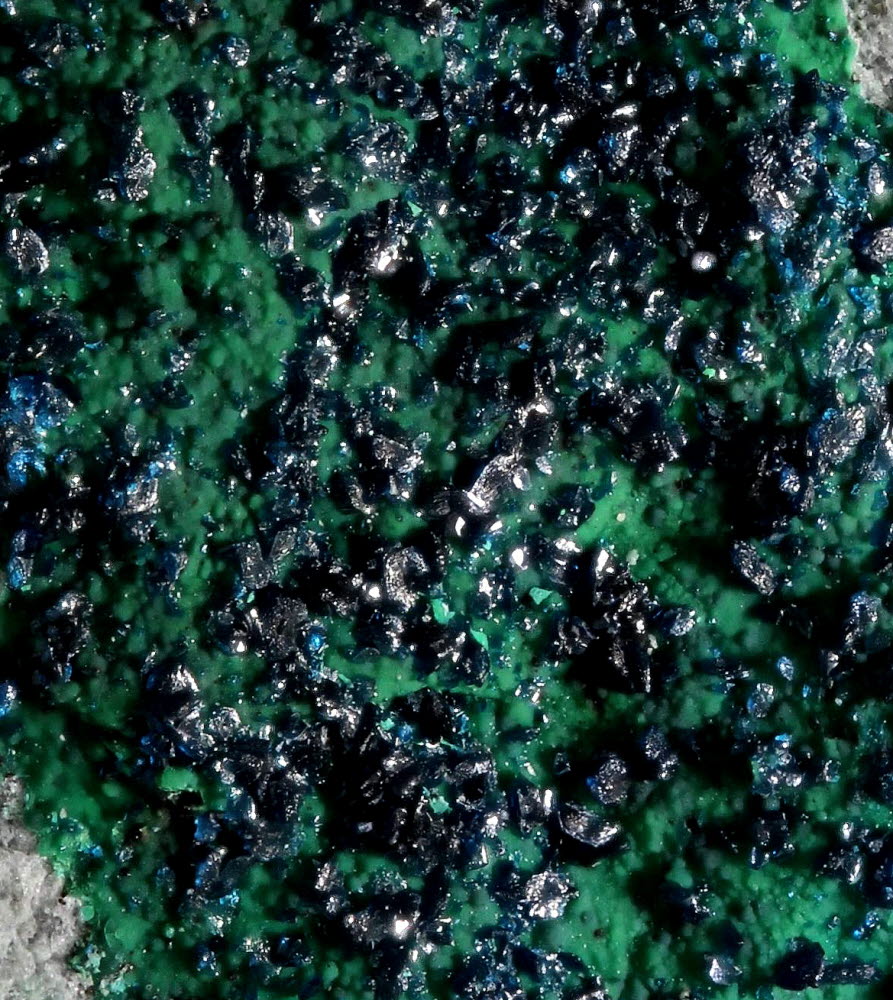 Cornetite On Malachite