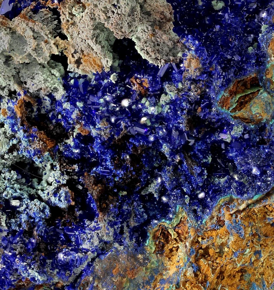 Azurite Pyromorphite & Calcite