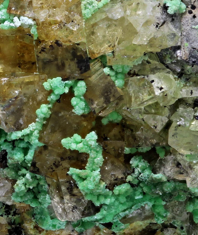 Annabergite & Fluorite