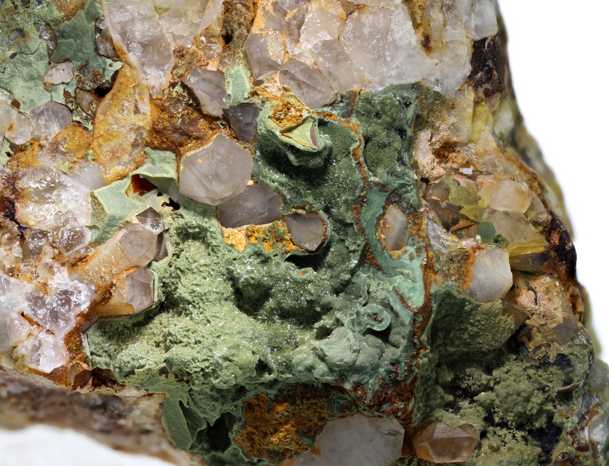 Olivenite & Quartz