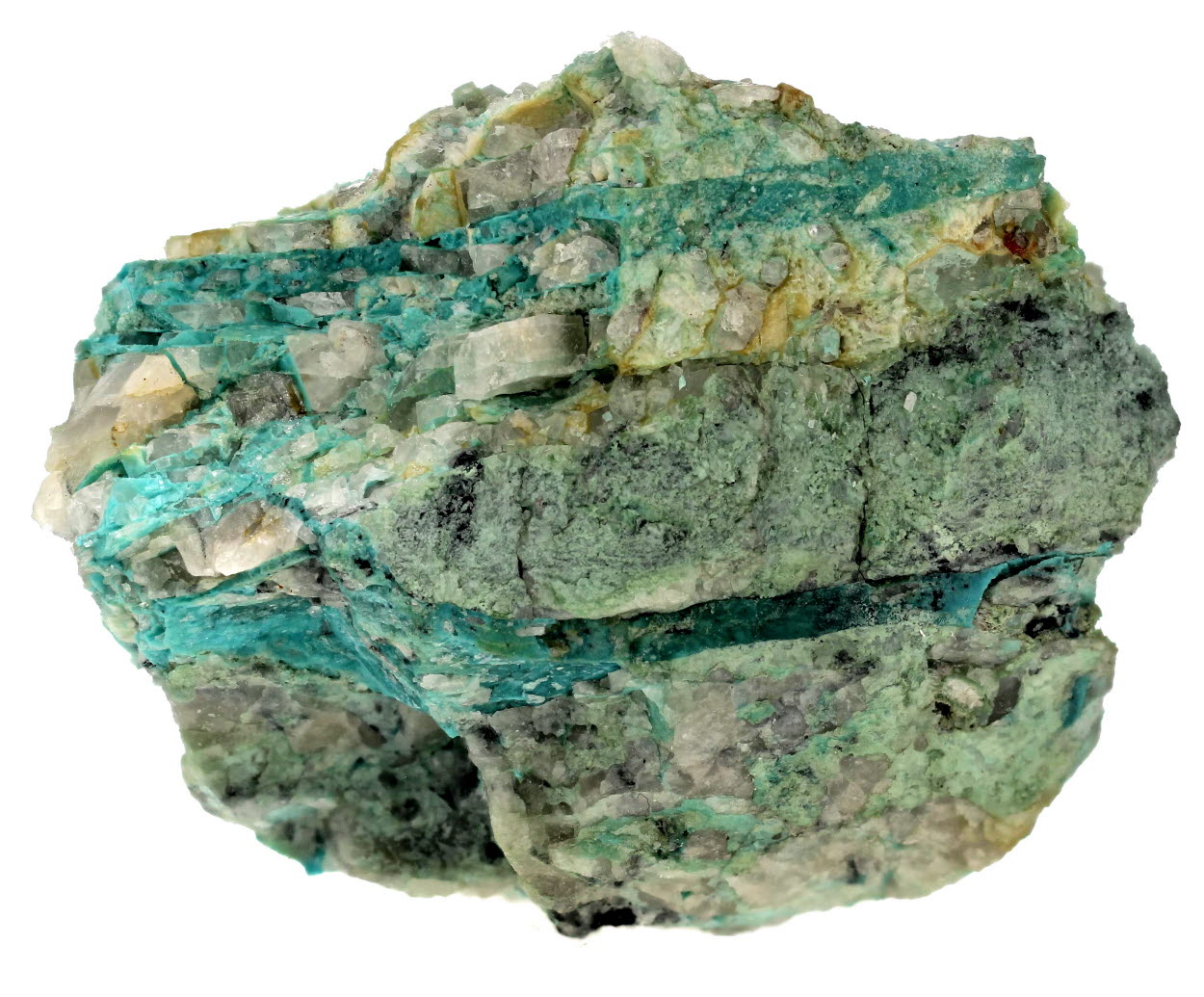 Turquoise In Quartz