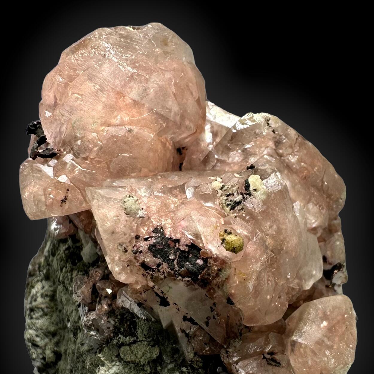 Calcite With Native Copper Inclusions