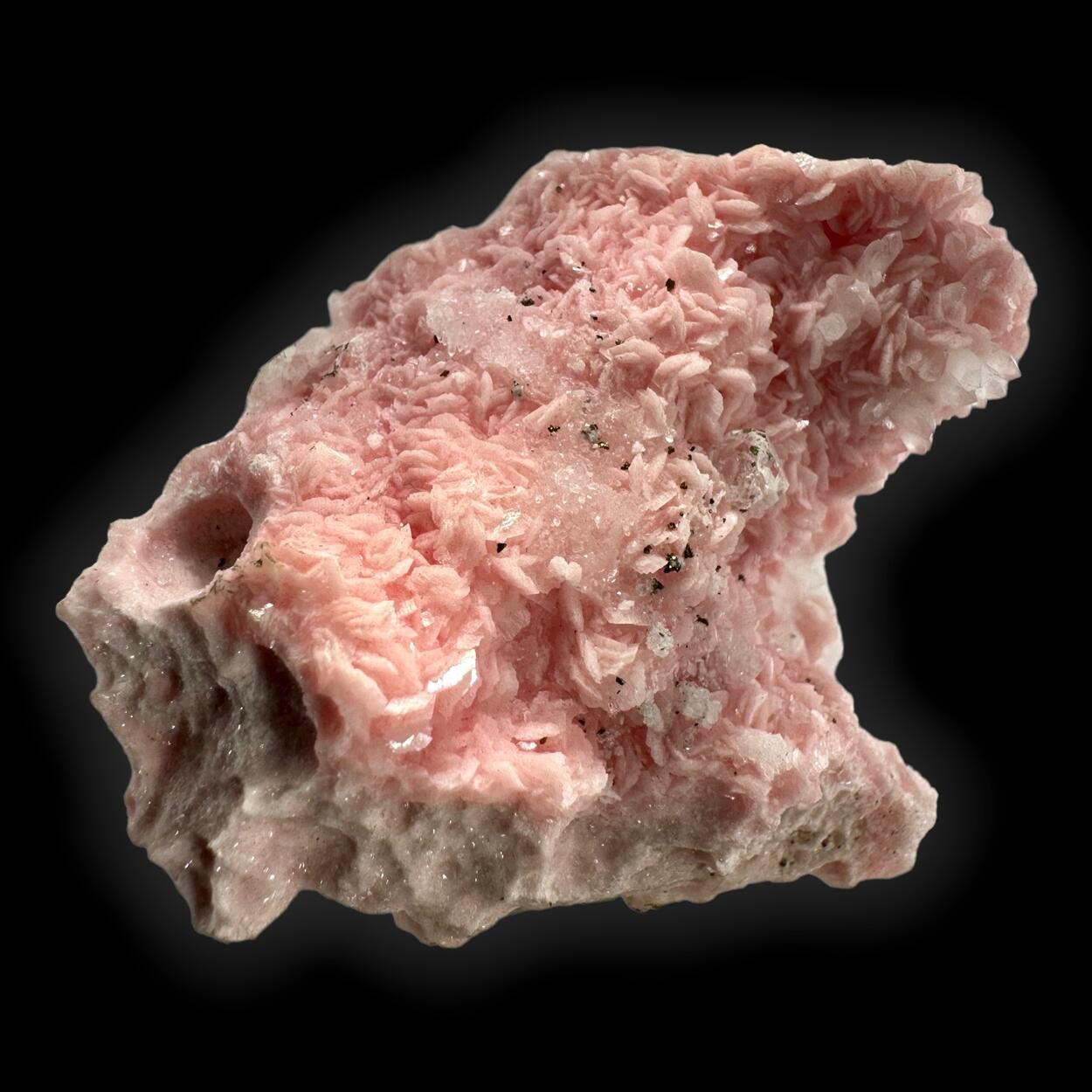 Rhodochrosite With Fluorite & Quartz