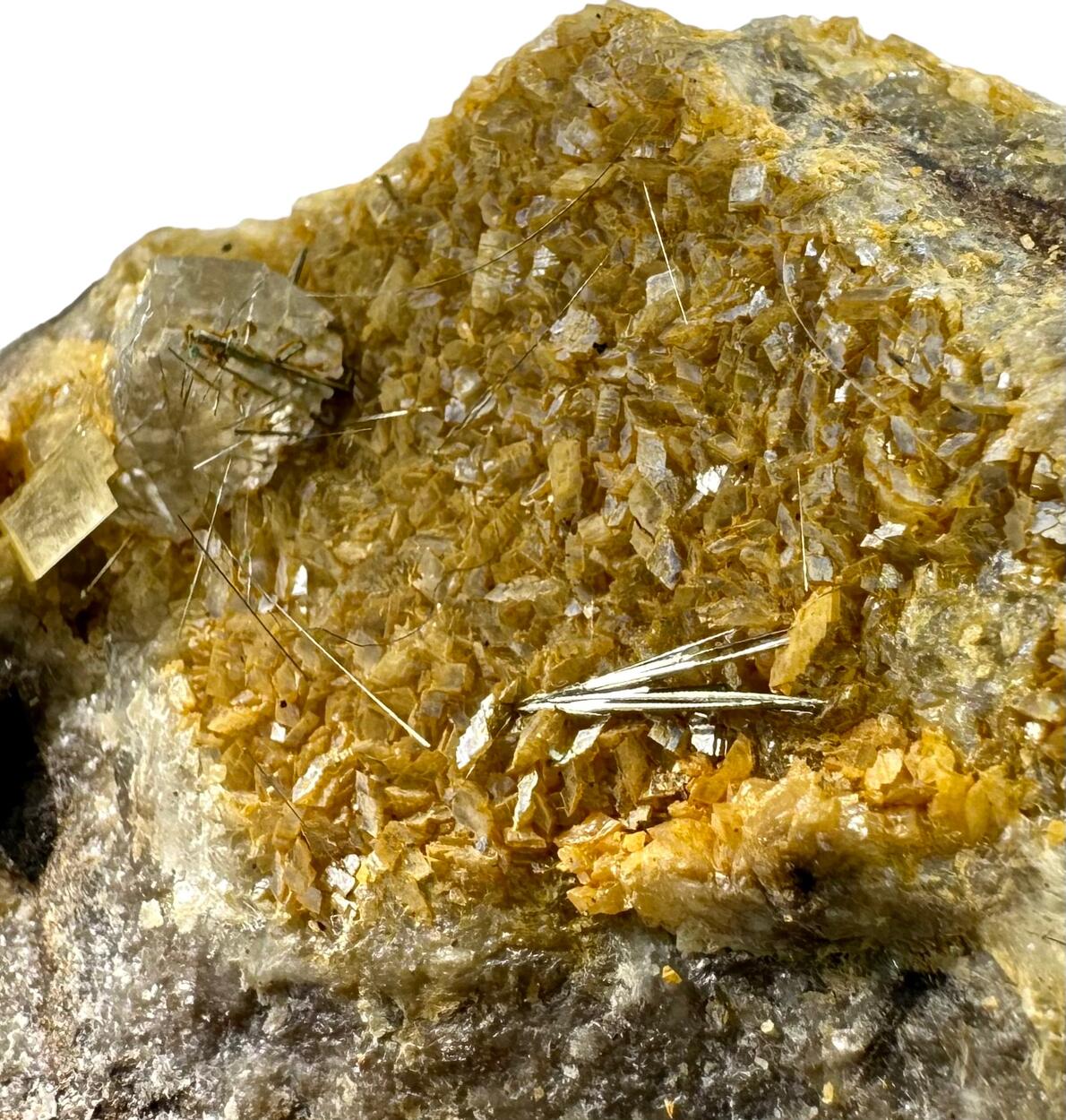 Millerite & Calcite