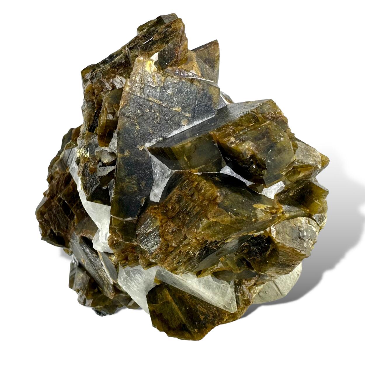 Siderite With Cryolite Galena & Chalcopyrite