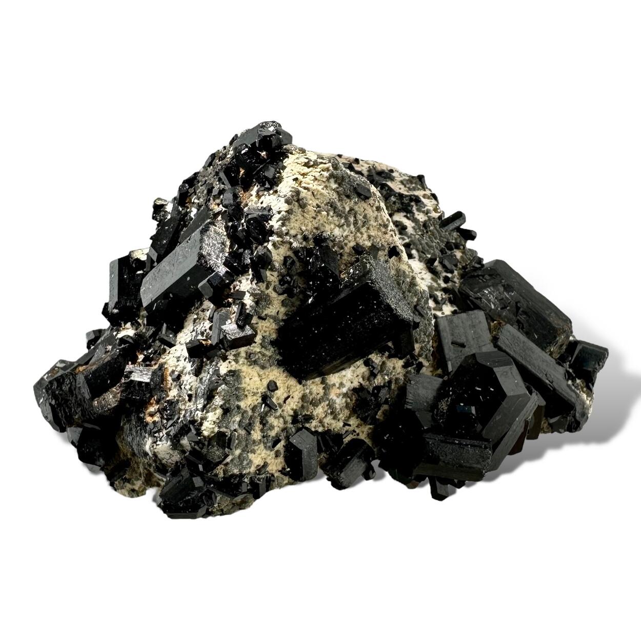 Schorl On Orthoclase With Mica