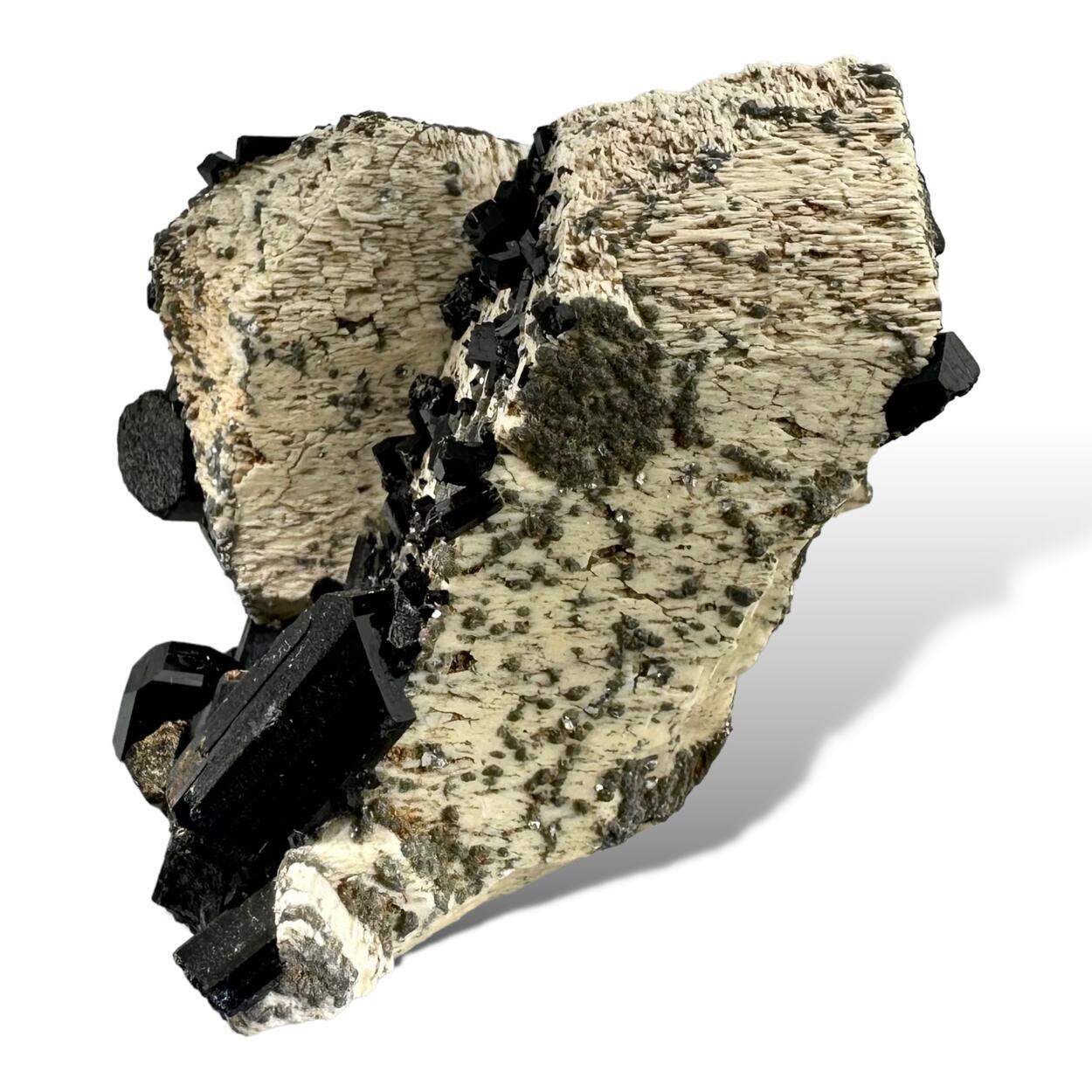 Schorl On Orthoclase With Mica