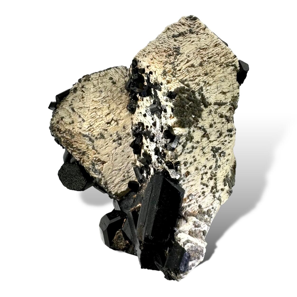 Schorl On Orthoclase With Mica