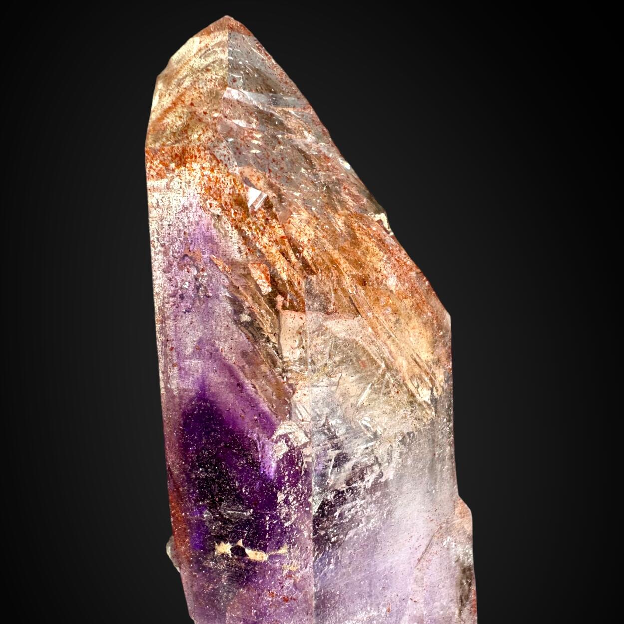 Amethyst With Lepidocrocite Inclusions