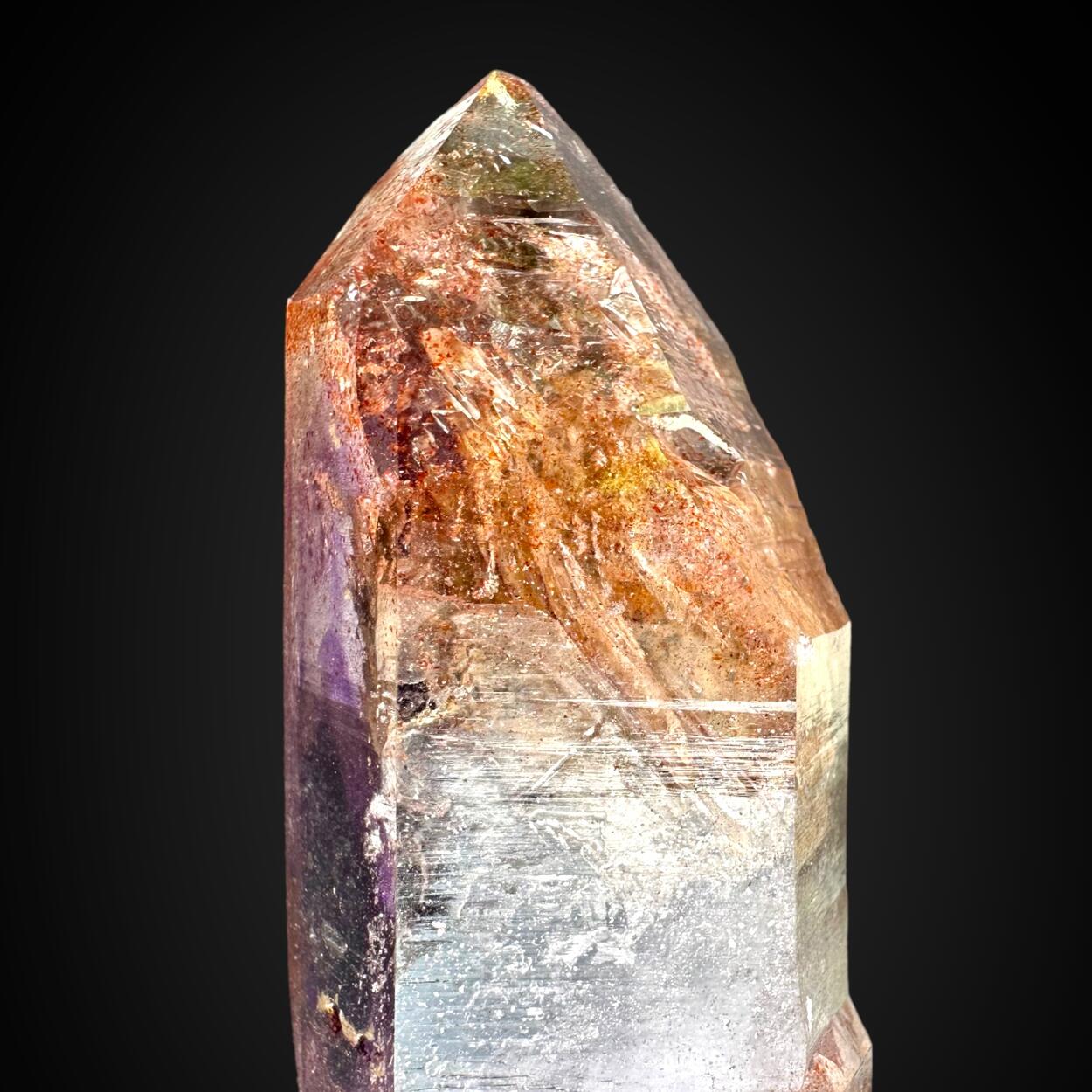 Amethyst With Lepidocrocite Inclusions