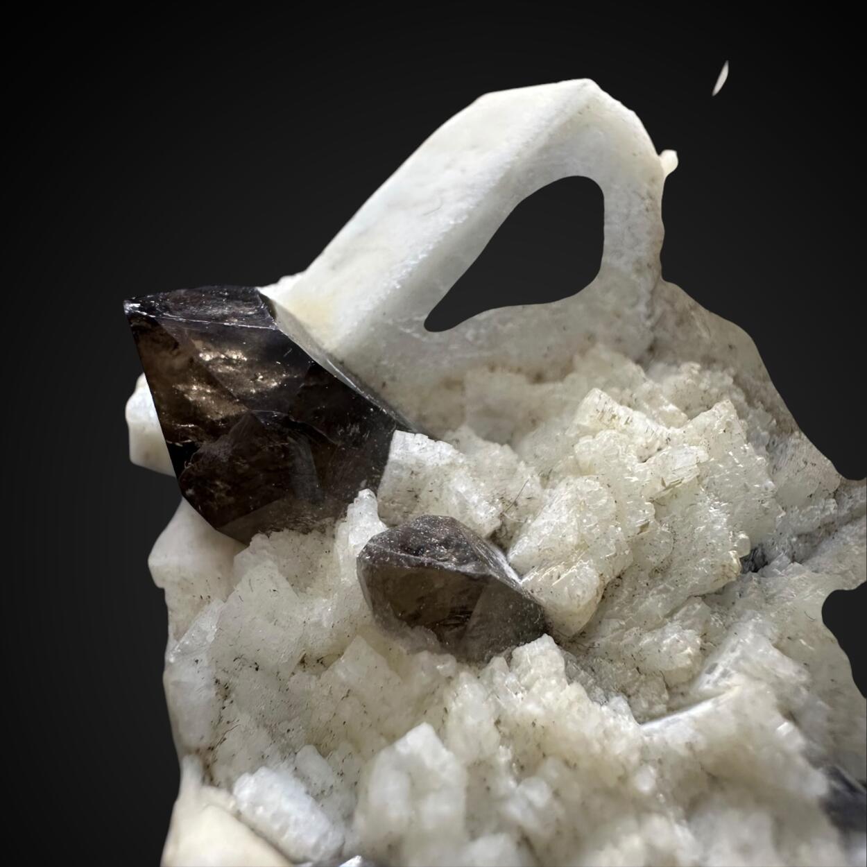 Microcline With Smoky Quartz & Muscovite
