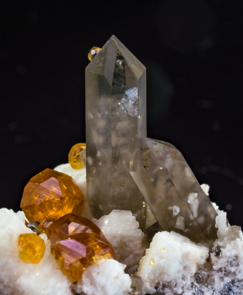 Spessartine Quartz & Orthoclase