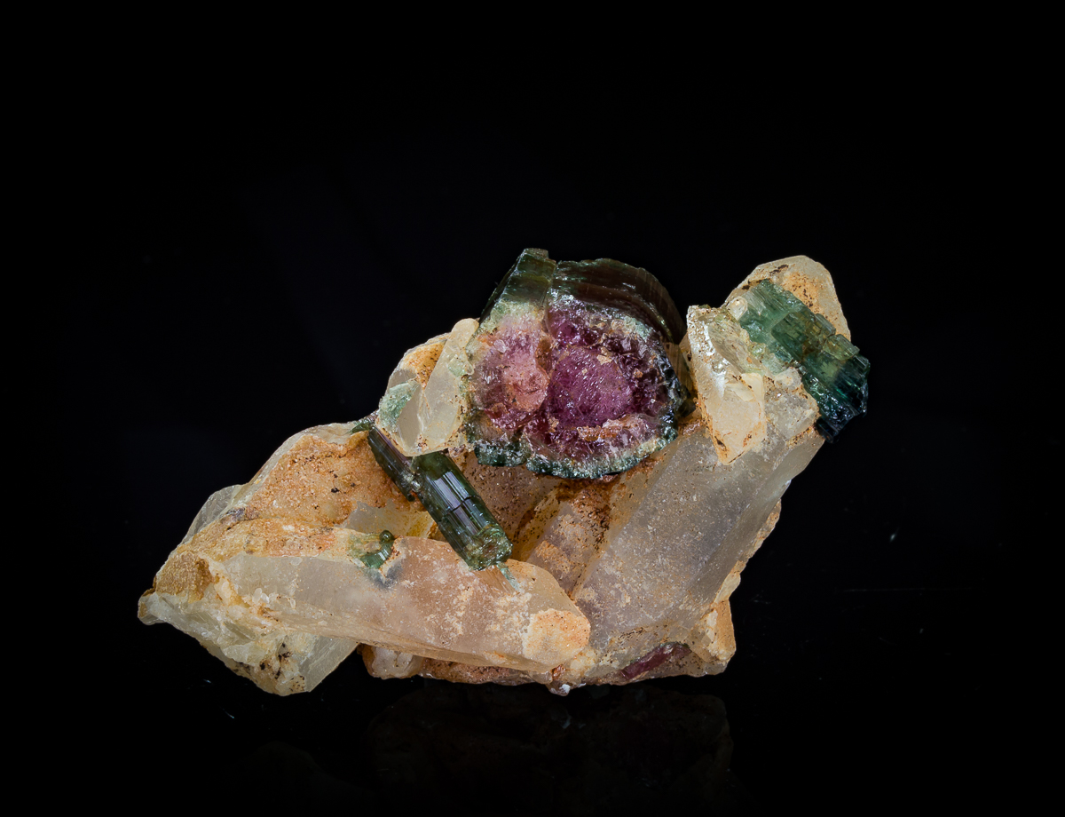 Watermelon Tourmaline & Quartz