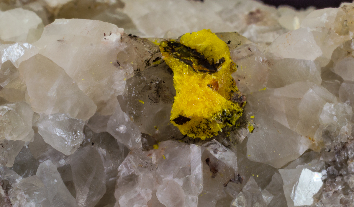 Uranophane & Calcite