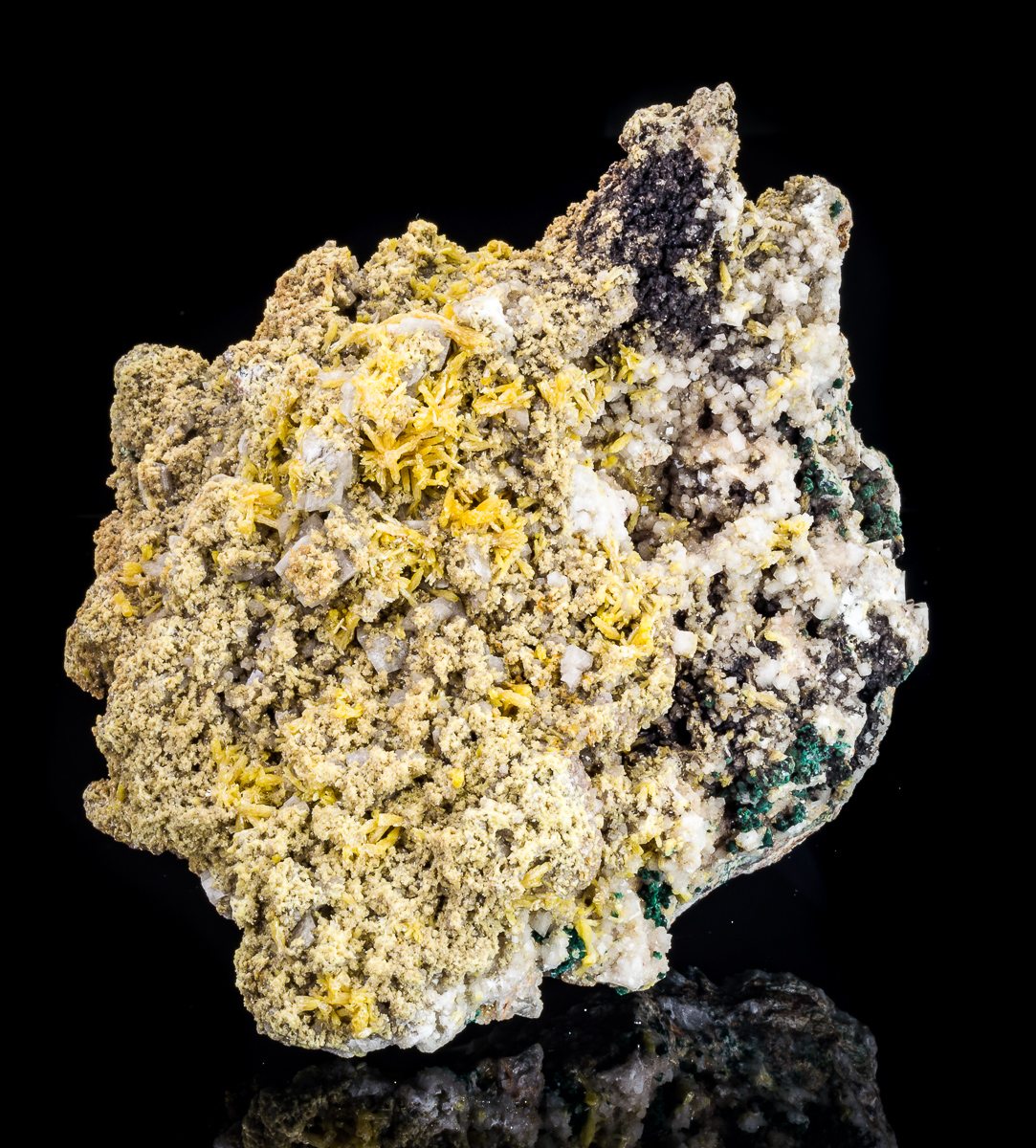 Mimetite Dolomite & Malachite