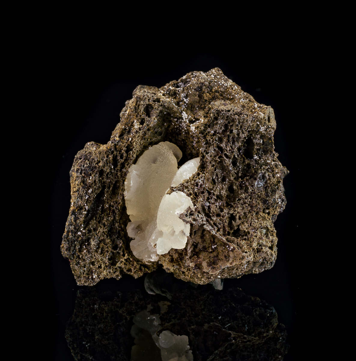 Calcite On Lava