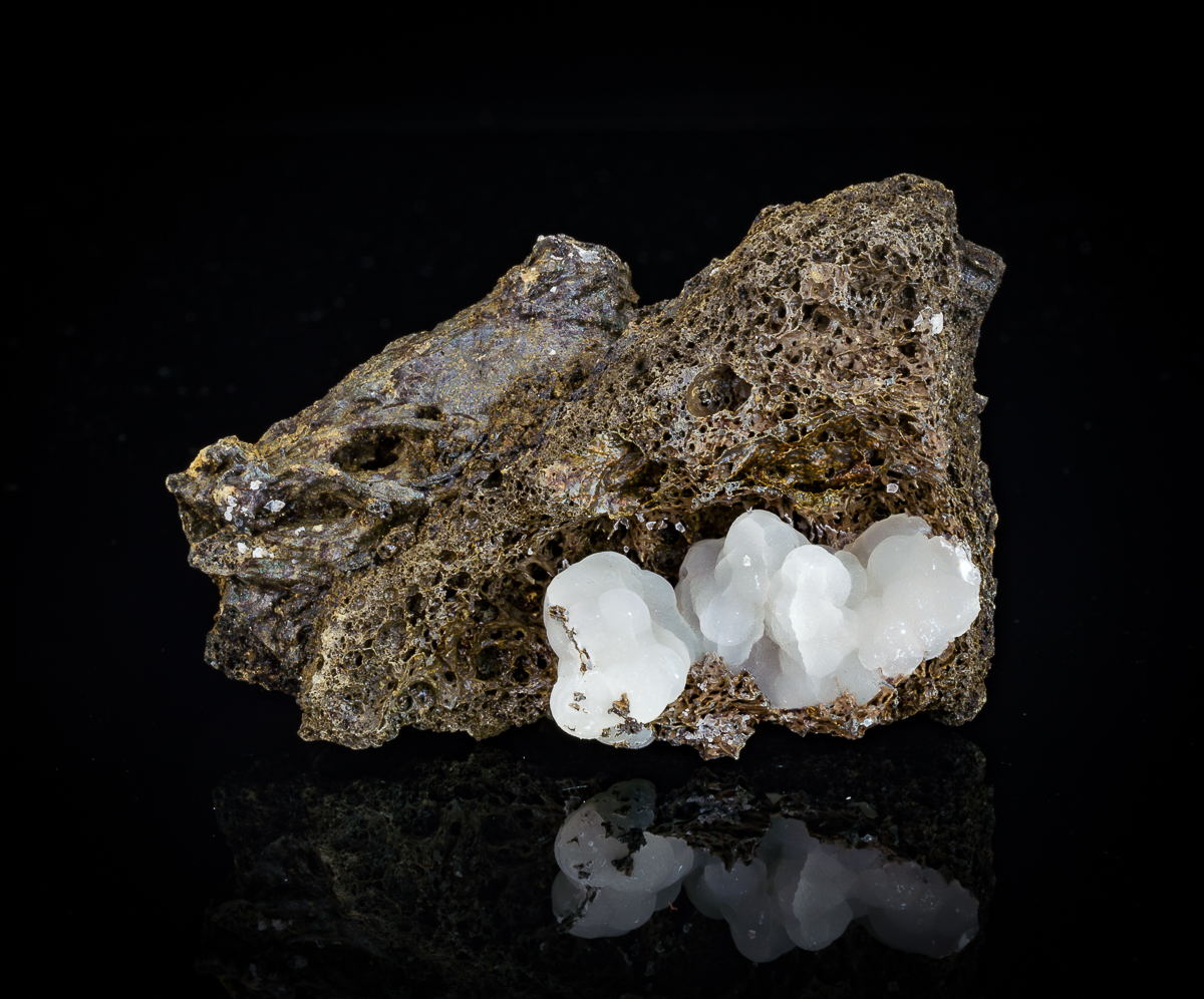 Calcite On Lava