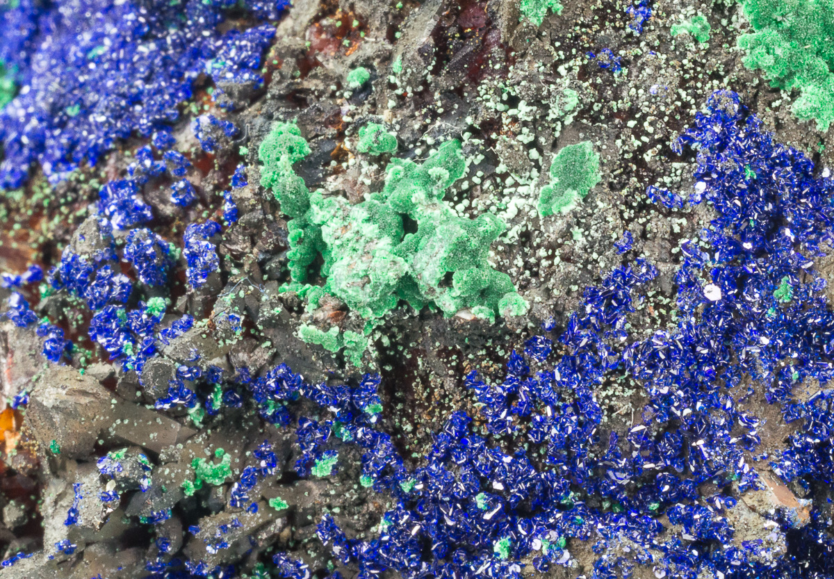 Azurite Malachite & Ferruginous Quartz